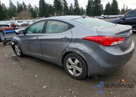 2013 Hyundai Elantra Gls из США, поврежденный, VIN 5NPDH4AEXDH317806